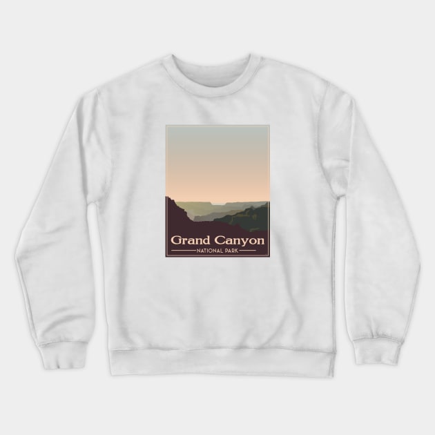 Grand Canyon Poster Crewneck Sweatshirt by OBSUART